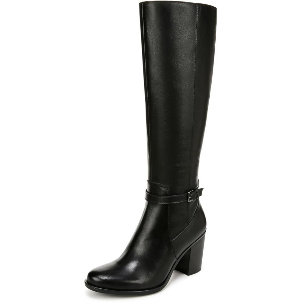 image:imageNaturalizer womens Kalina Extra Wide ShaftBlack Leather