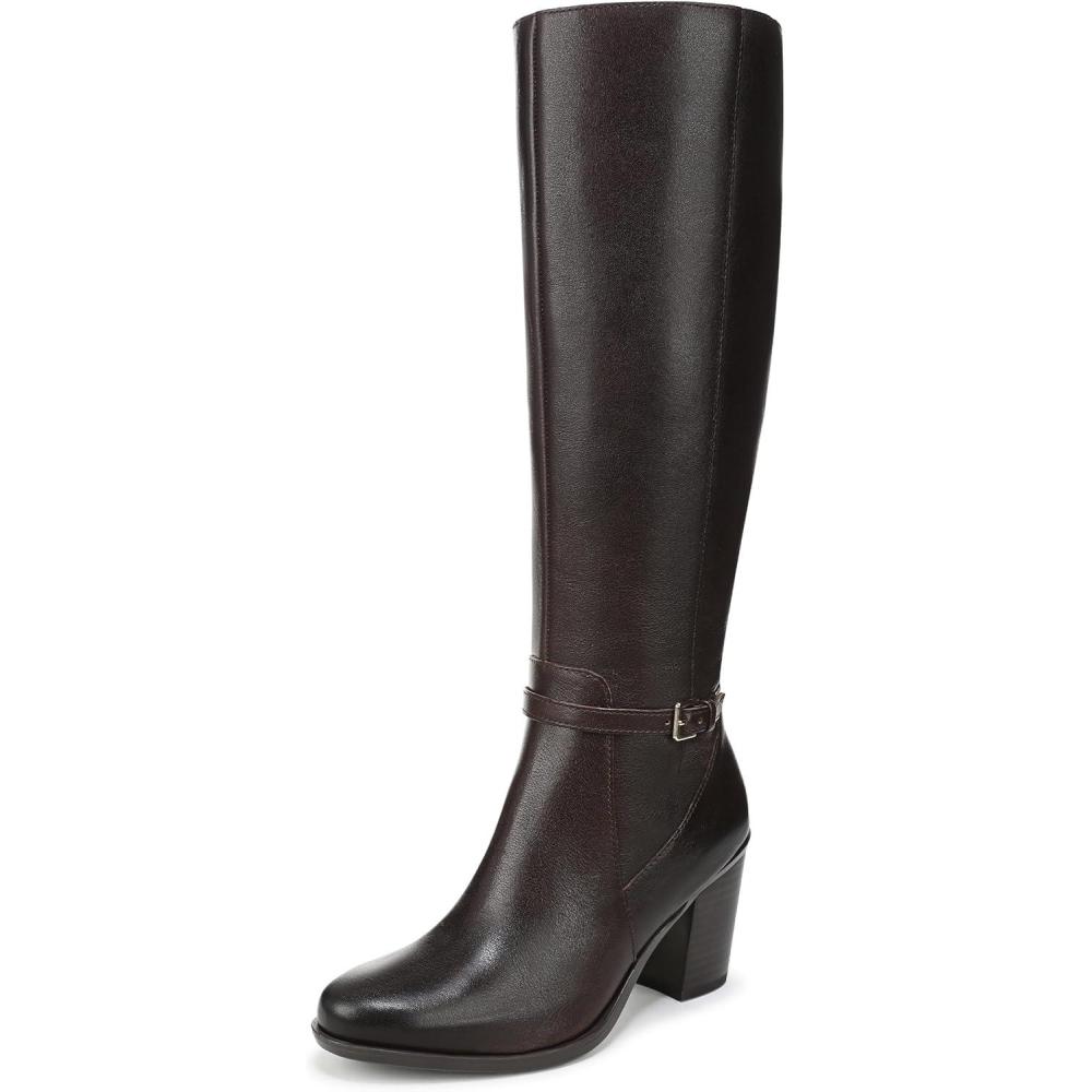 image:imageNaturalizer womens Kalina Extra Wide ShaftDark Brown Leather