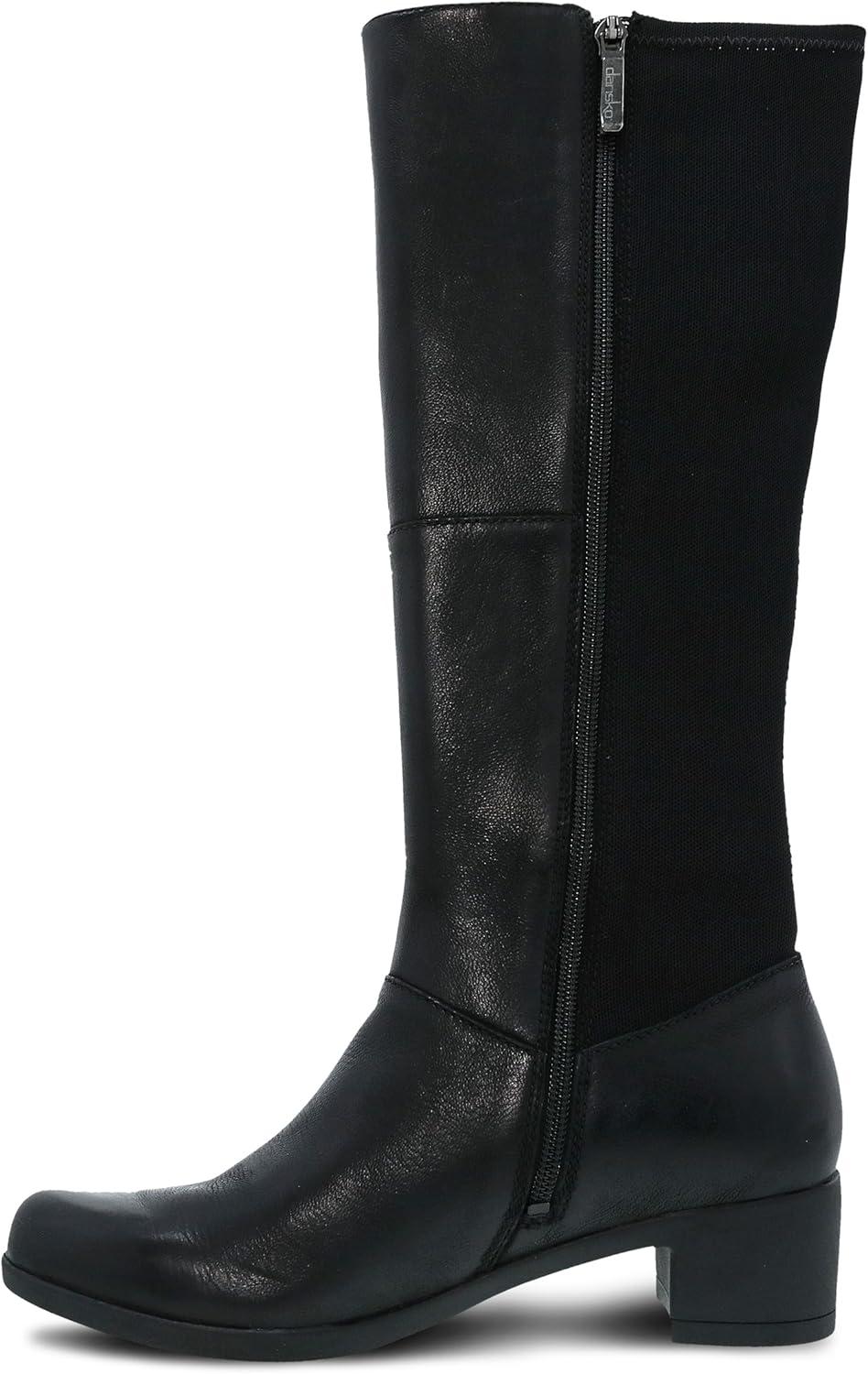 image:imageDansko Celestine Super Stylish Tall Shaft Boot Premium Leather and Rubber Outsole for LongLasting Wear Natural Arch and Memory Foam Footbed for Added SupportBlack