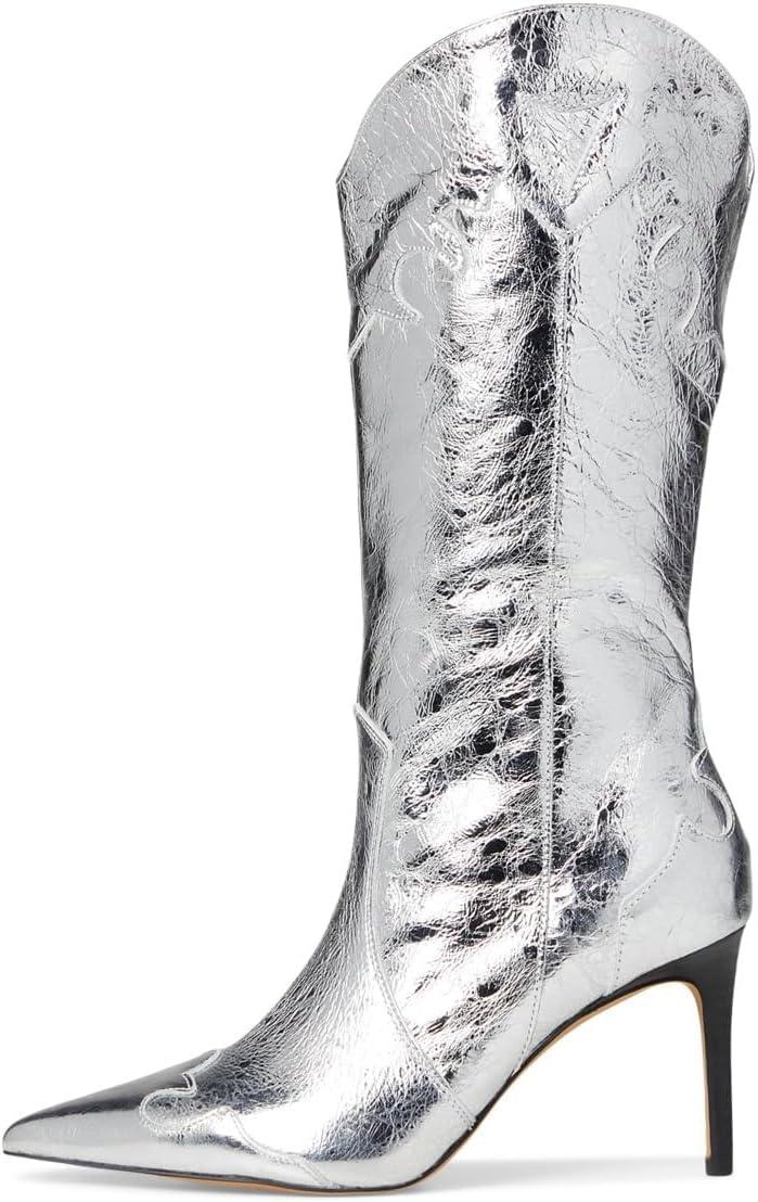image:imageDolce Vita Womens Kasedy Fashion BootSilver Distressed Leather