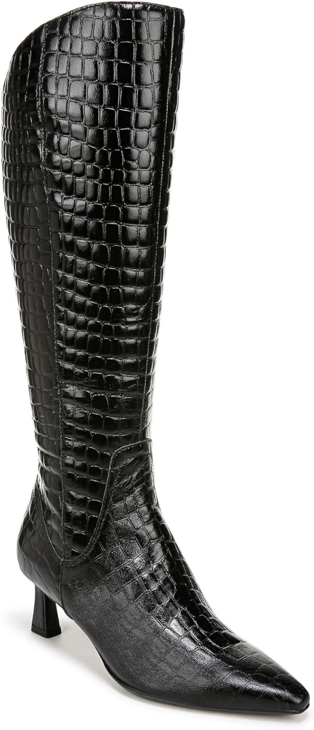 image:imageNaturalizer womens Deesha Pointed Toe Tall BootBlack Croco Narrow Calf
