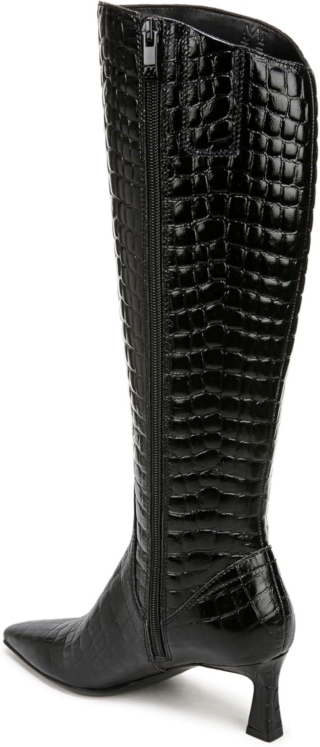 image:imageNaturalizer womens Deesha Pointed Toe Tall BootBlack Croco Narrow Calf