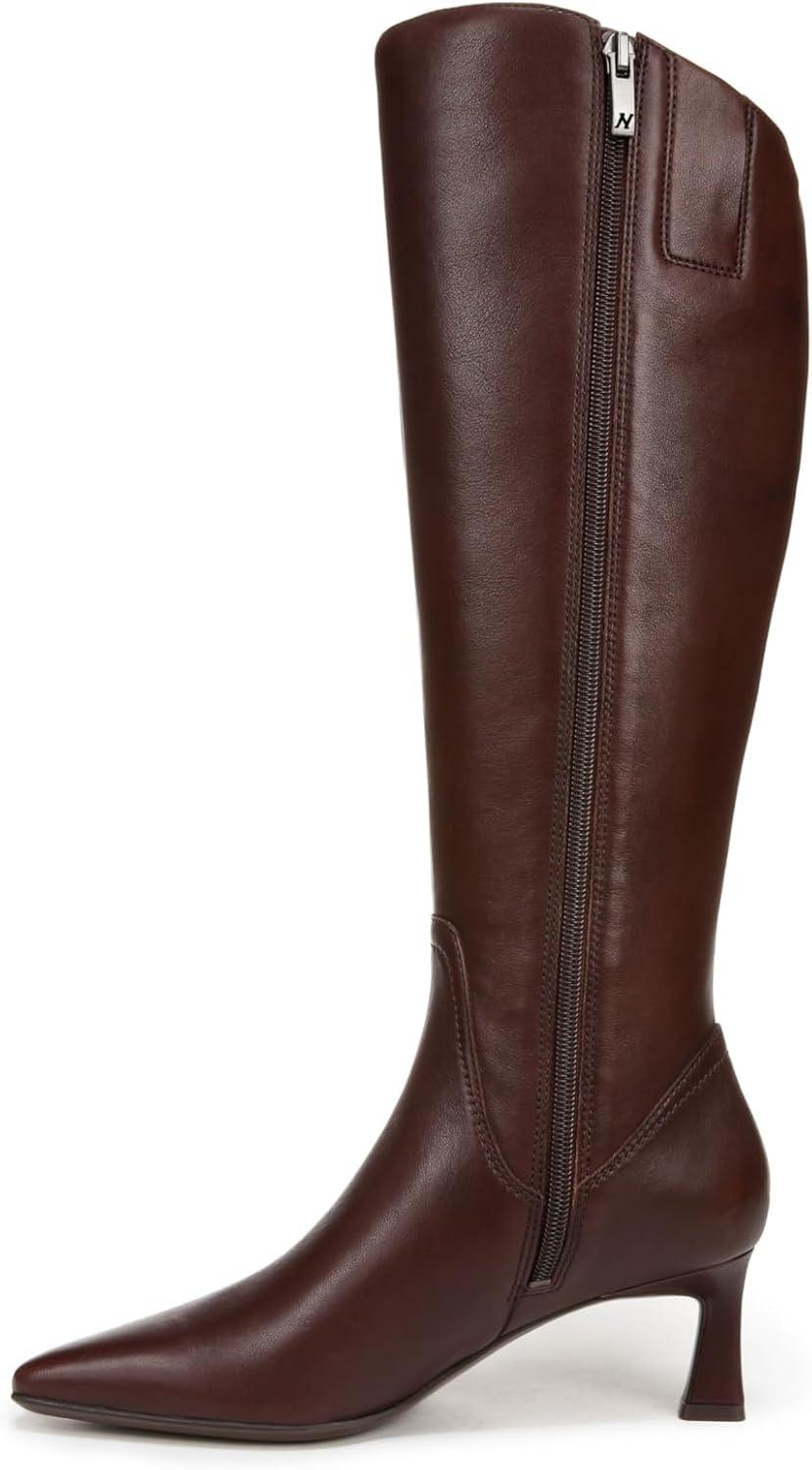 image:imageNaturalizer womens Deesha Pointed Toe Tall BootChocolate Brown Leather