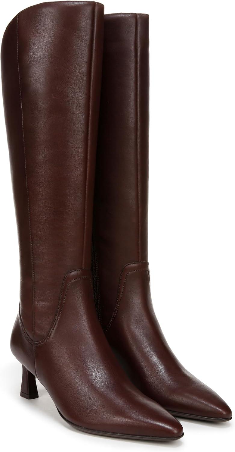 image:imageNaturalizer womens Deesha Pointed Toe Tall BootChocolate Brown Leather Narrow Calf