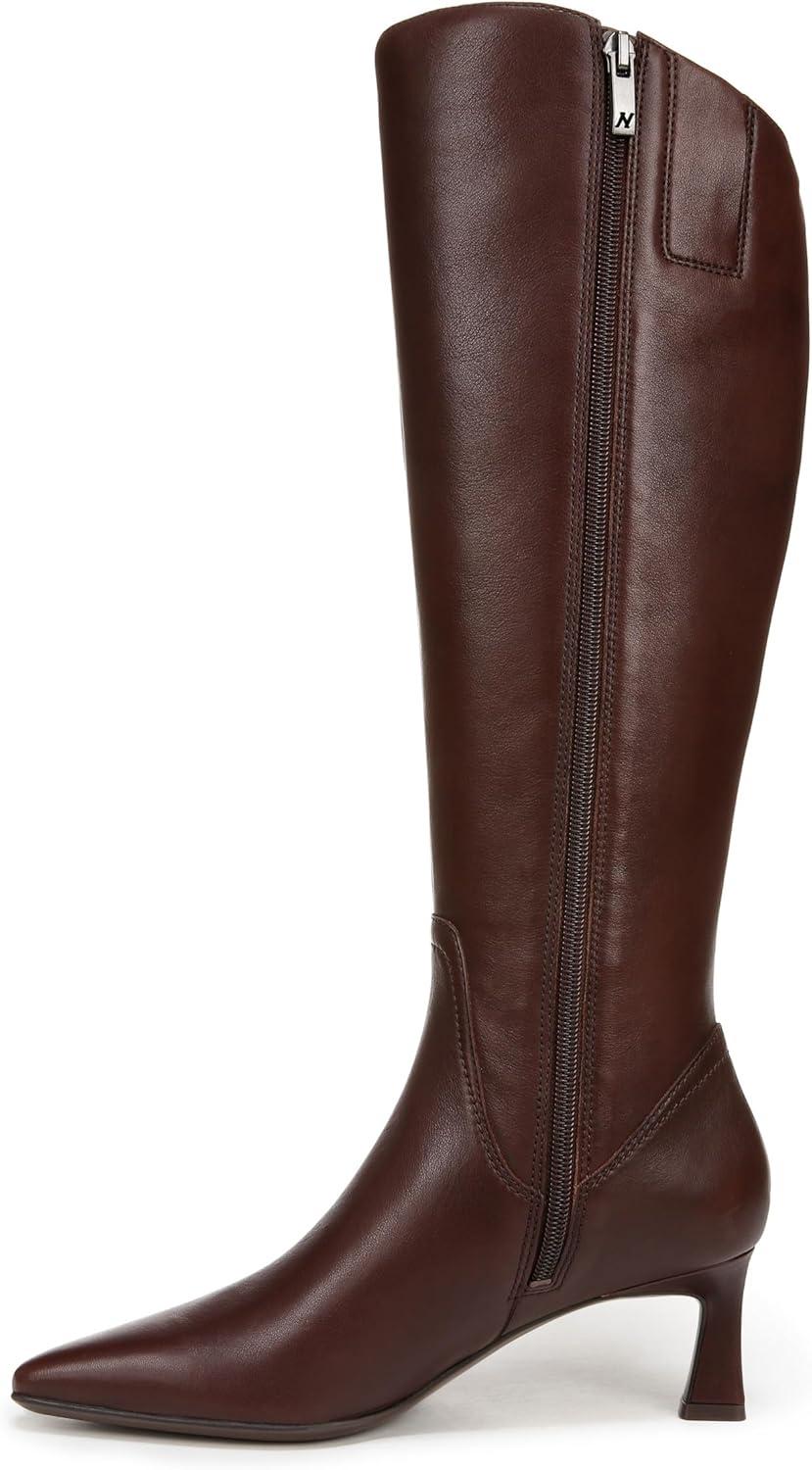 image:imageNaturalizer womens Deesha Pointed Toe Tall BootChocolate Brown Leather Wide Calf