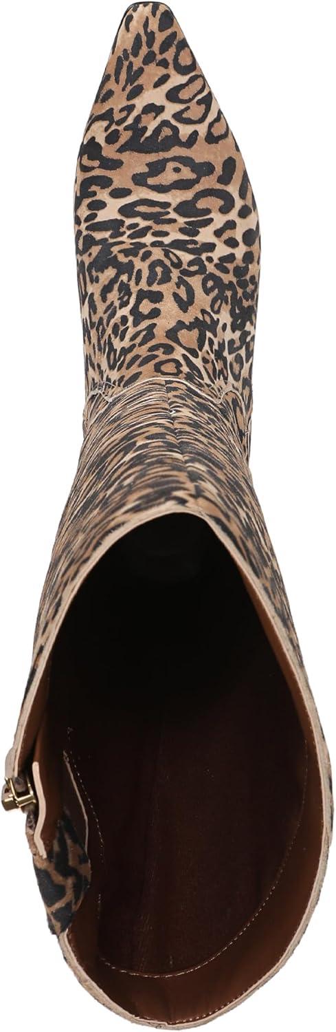 image:imageNaturalizer womens Deesha Pointed Toe Tall BootDark Brown Leopard Suede