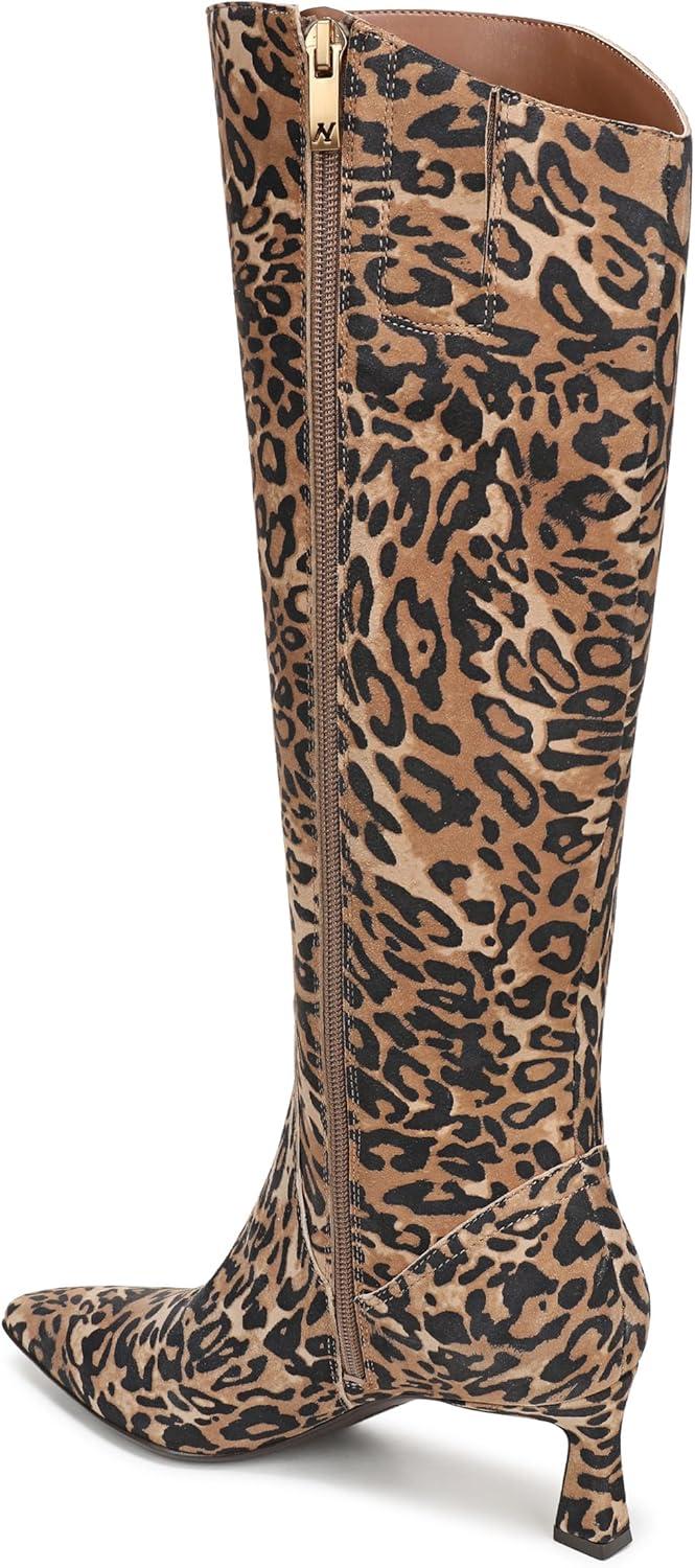 image:imageNaturalizer womens Deesha Pointed Toe Tall BootDark Brown Leopard Suede