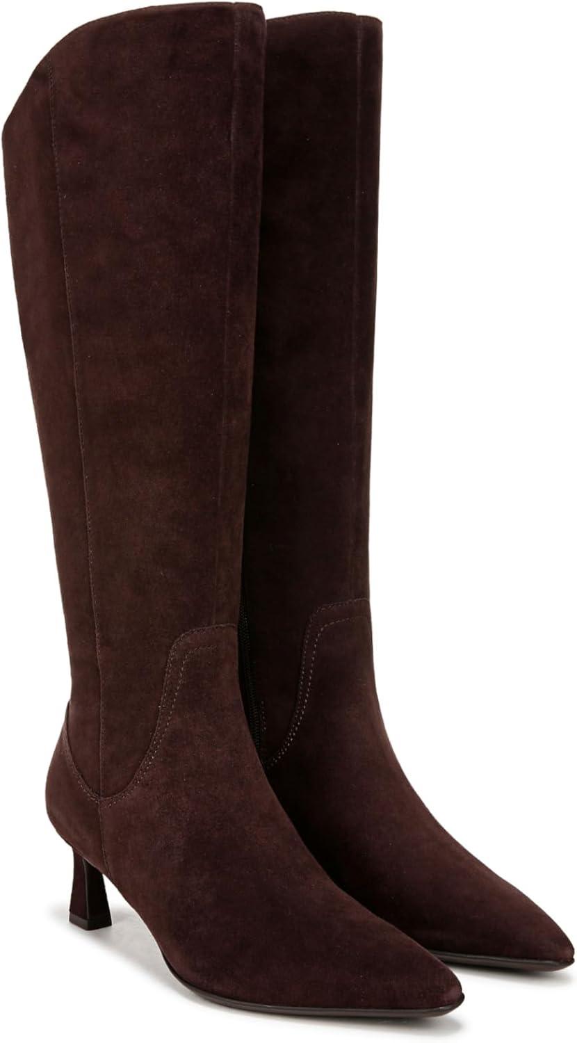 image:imageNaturalizer womens Deesha Pointed Toe Tall BootMahogany Brown Suede
