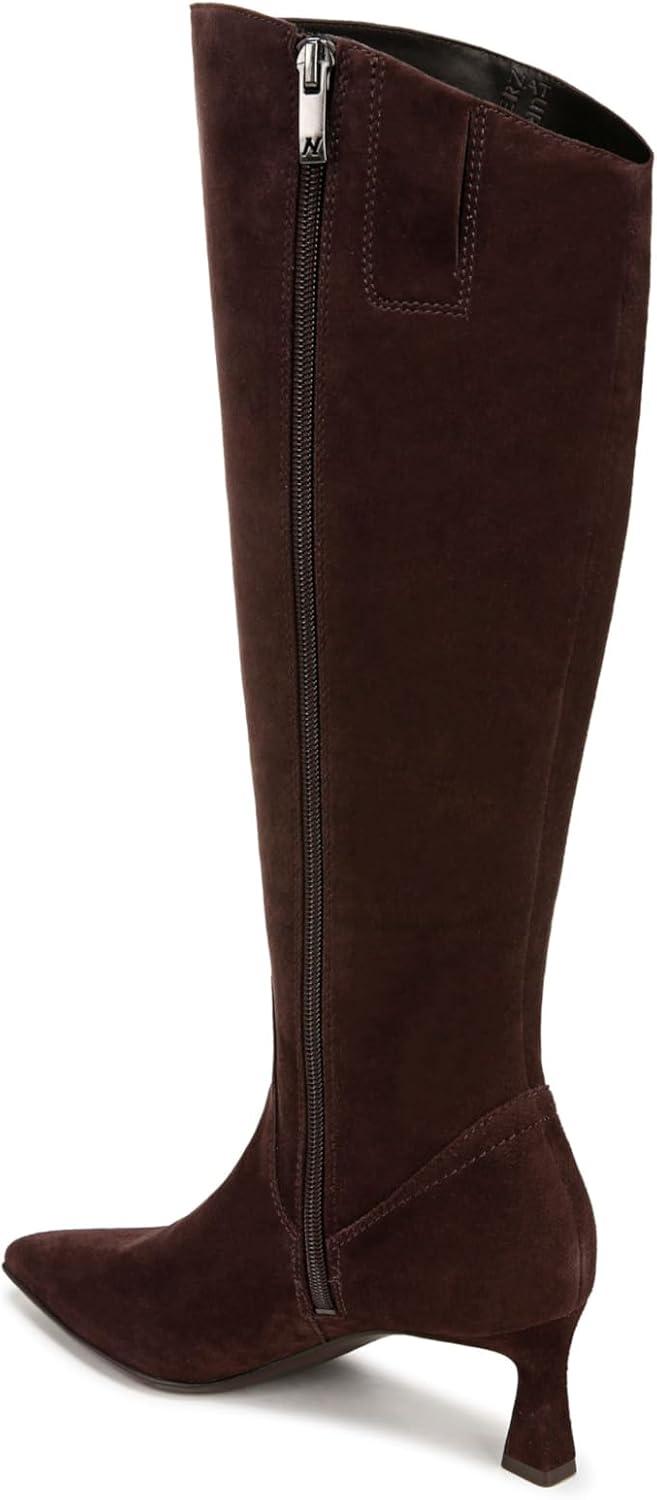 image:imageNaturalizer womens Deesha Pointed Toe Tall BootMahogany Brown Suede