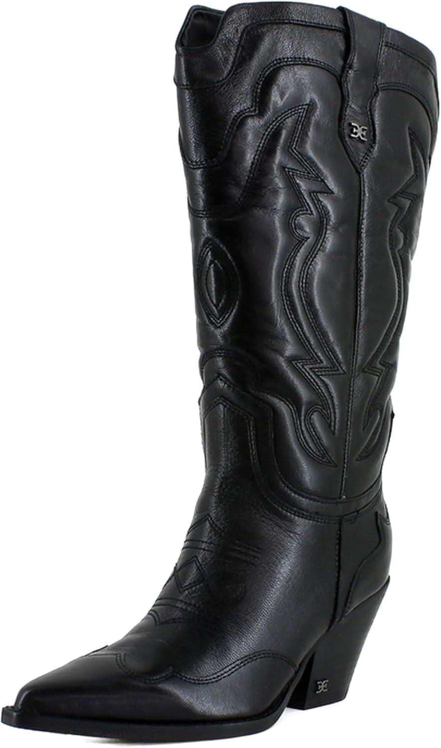 image:imageSam Edelman Womens James Western BootBlack Leather Wide Calf