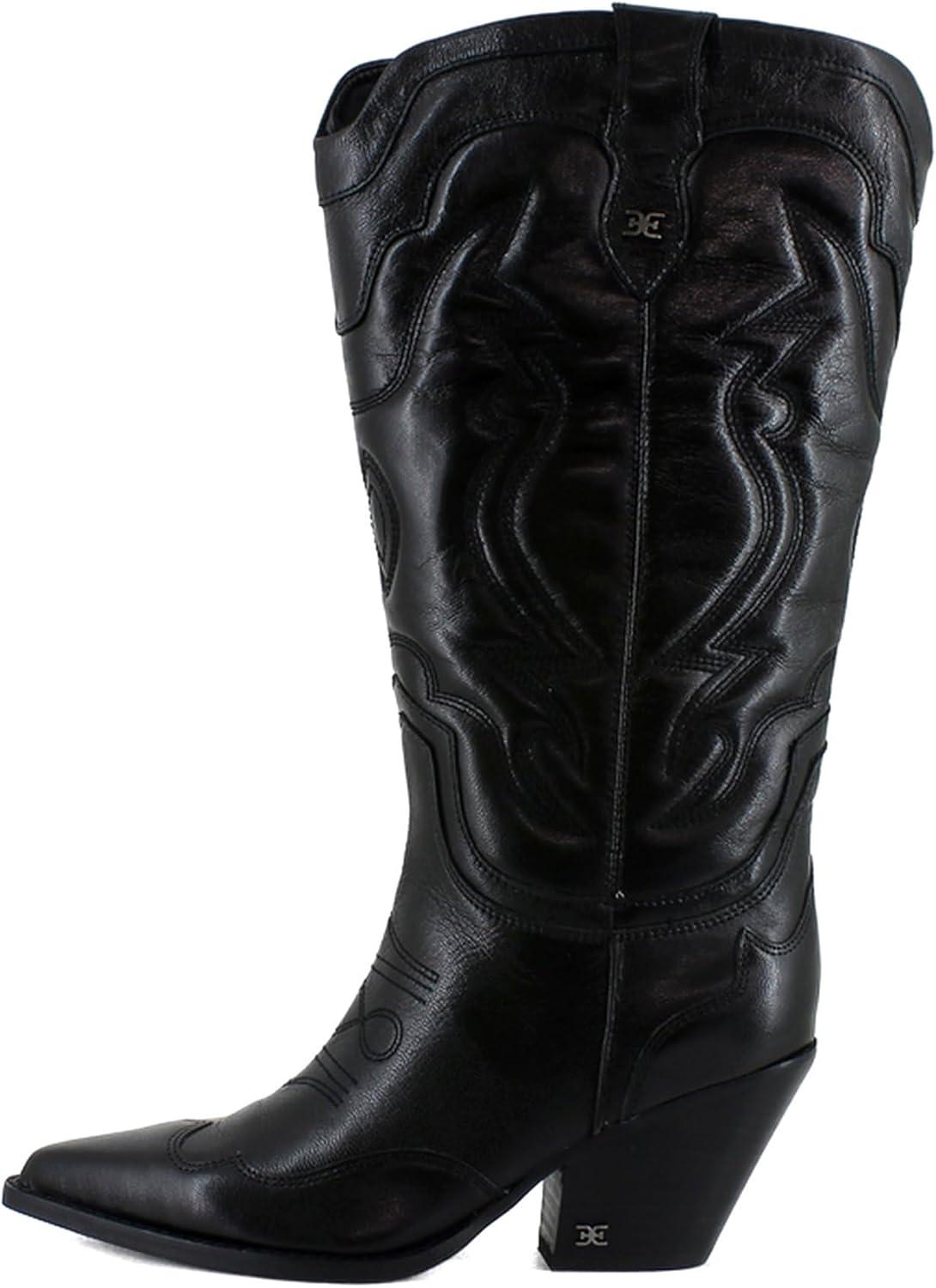 image:imageSam Edelman Womens James Western BootBlack Leather Wide Calf