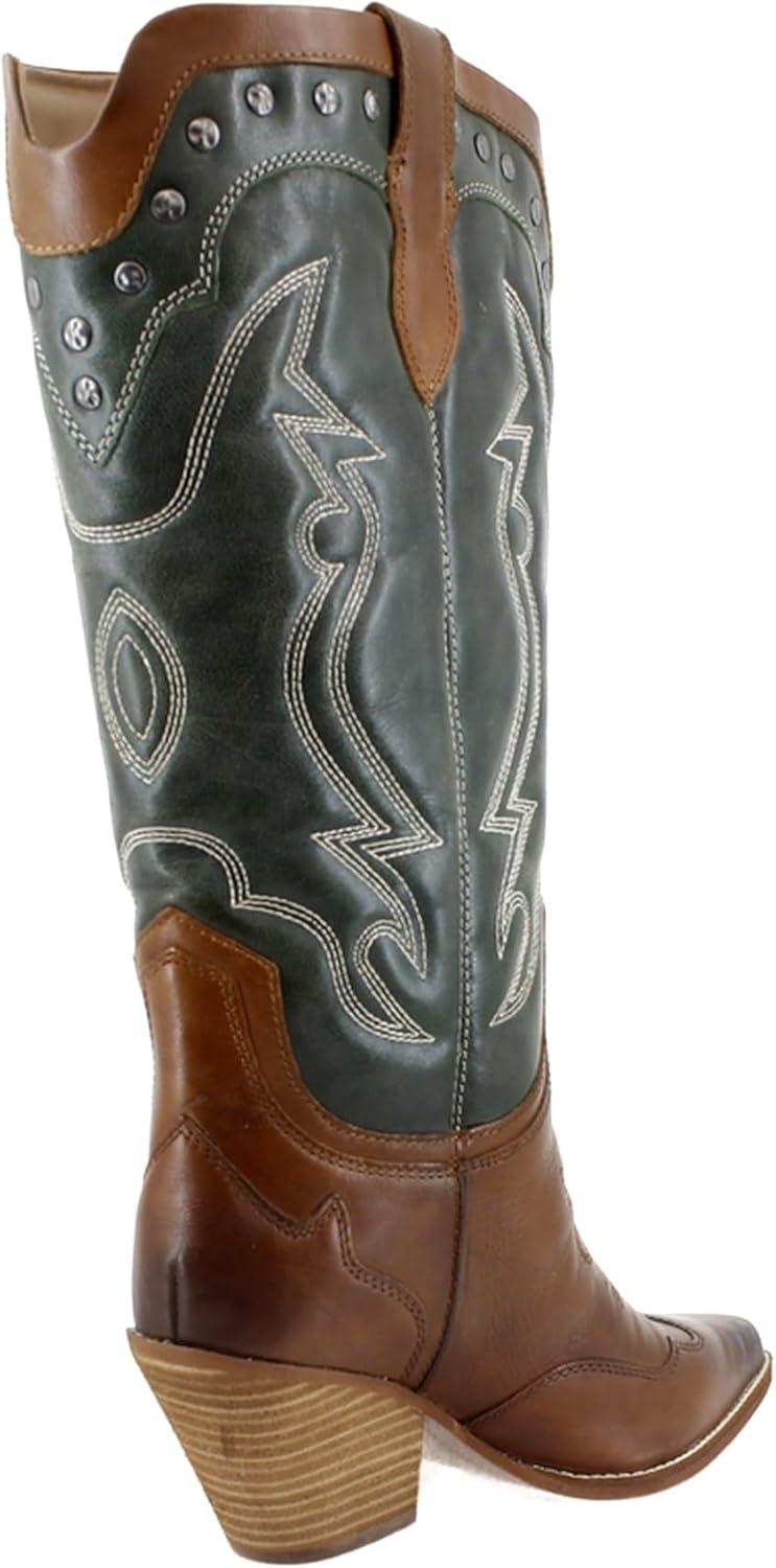 image:imageSam Edelman Womens James Western BootGreenCopper Leather