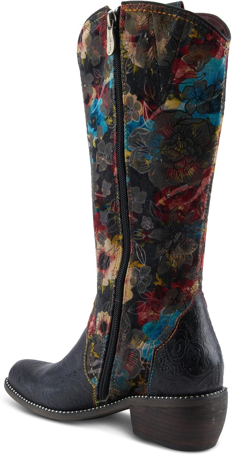 image:imageSpring Step LArtiste Womens Rodeo Queenviv Knee High BootBlack Multi