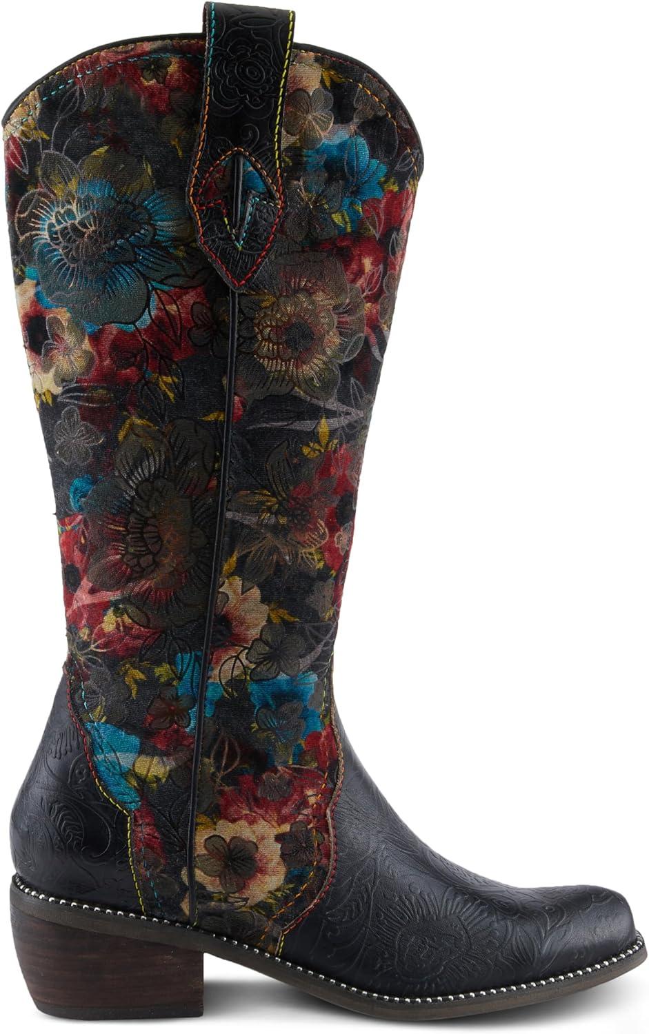 image:imageSpring Step LArtiste Womens Rodeo Queenviv Knee High BootBlack Multi