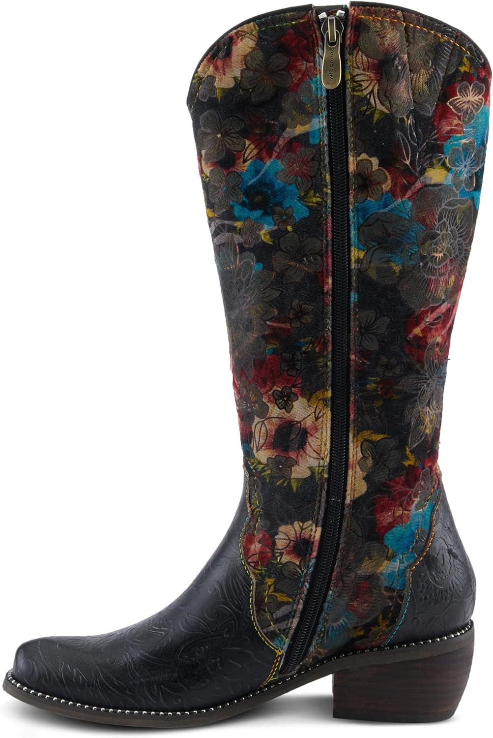 image:imageSpring Step LArtiste Womens Rodeo Queenviv Knee High BootBlack Multi