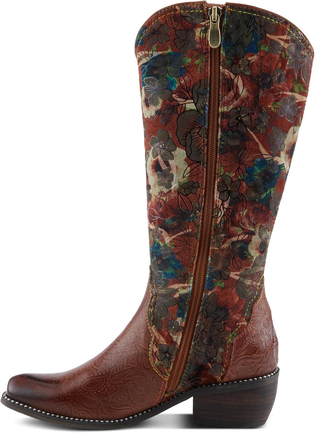 image:imageSpring Step LArtiste Womens Rodeo Queenviv Knee High BootBrown Multi
