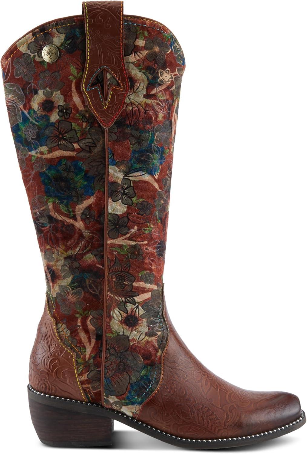 image:imageSpring Step LArtiste Womens Rodeo Queenviv Knee High BootBrown Multi