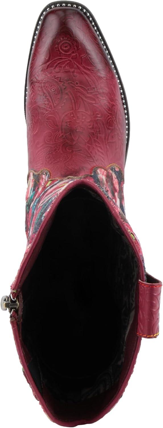 image:imageSpring Step LArtiste Womens Rodeo Queenviv Knee High BootRed Multi