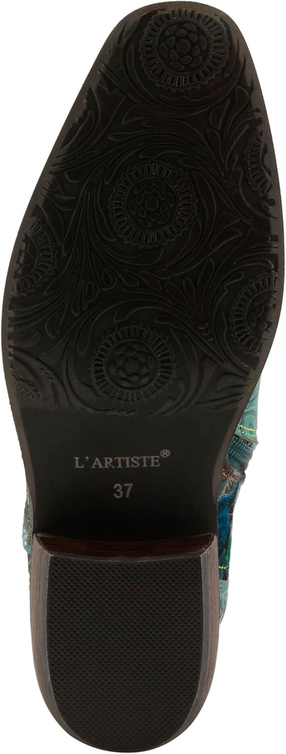 image:imageSpring Step LArtiste Womens Rodeo Queenviv Knee High BootTurquoise Multi