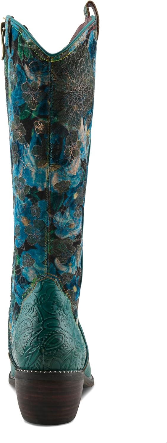 image:imageSpring Step LArtiste Womens Rodeo Queenviv Knee High BootTurquoise Multi