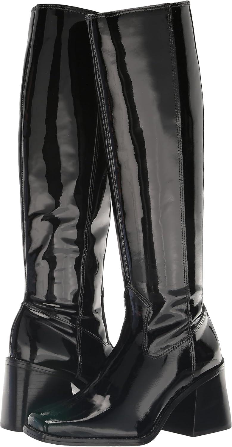 image:imageVince Camuto Womens Sangeti Stacked Heel Knee High Boot FashionBlack Patent