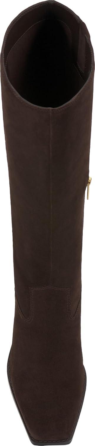 image:imageVince Camuto Womens Sangeti Stacked Heel Knee High Boot FashionBrownie Suede