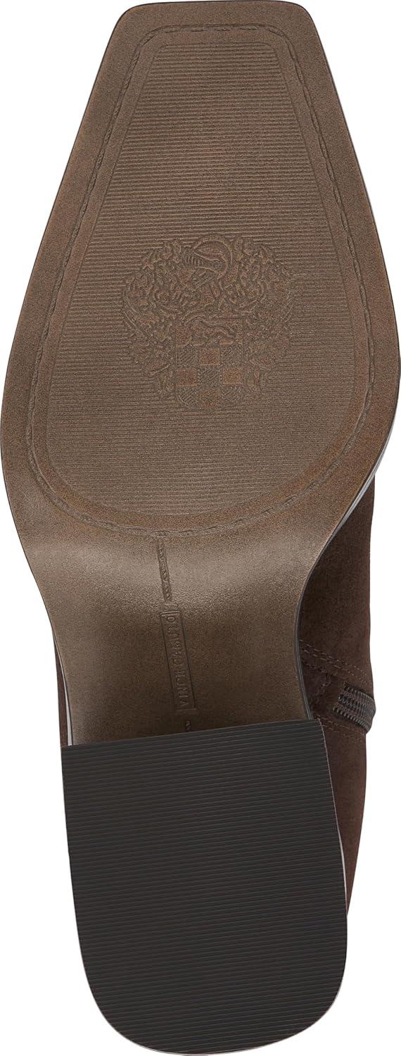 image:imageVince Camuto Womens Sangeti Stacked Heel Knee High Boot FashionBrownie Suede