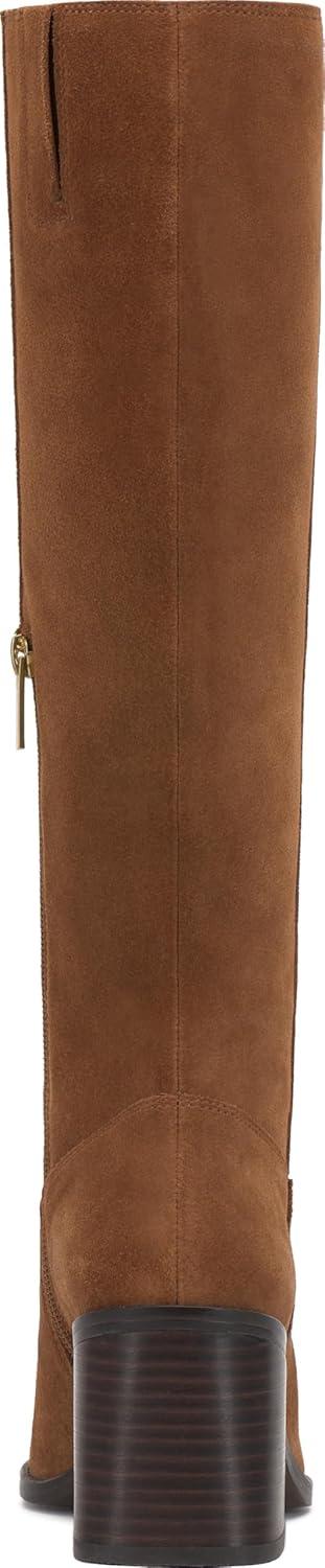 image:imageVince Camuto Womens Sangeti Stacked Heel Knee High Boot FashionBurnt Sugar Suede