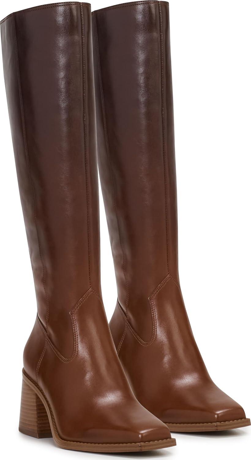 image:imageVince Camuto Womens Sangeti Stacked Heel Knee High Boot FashionChocolate Fade