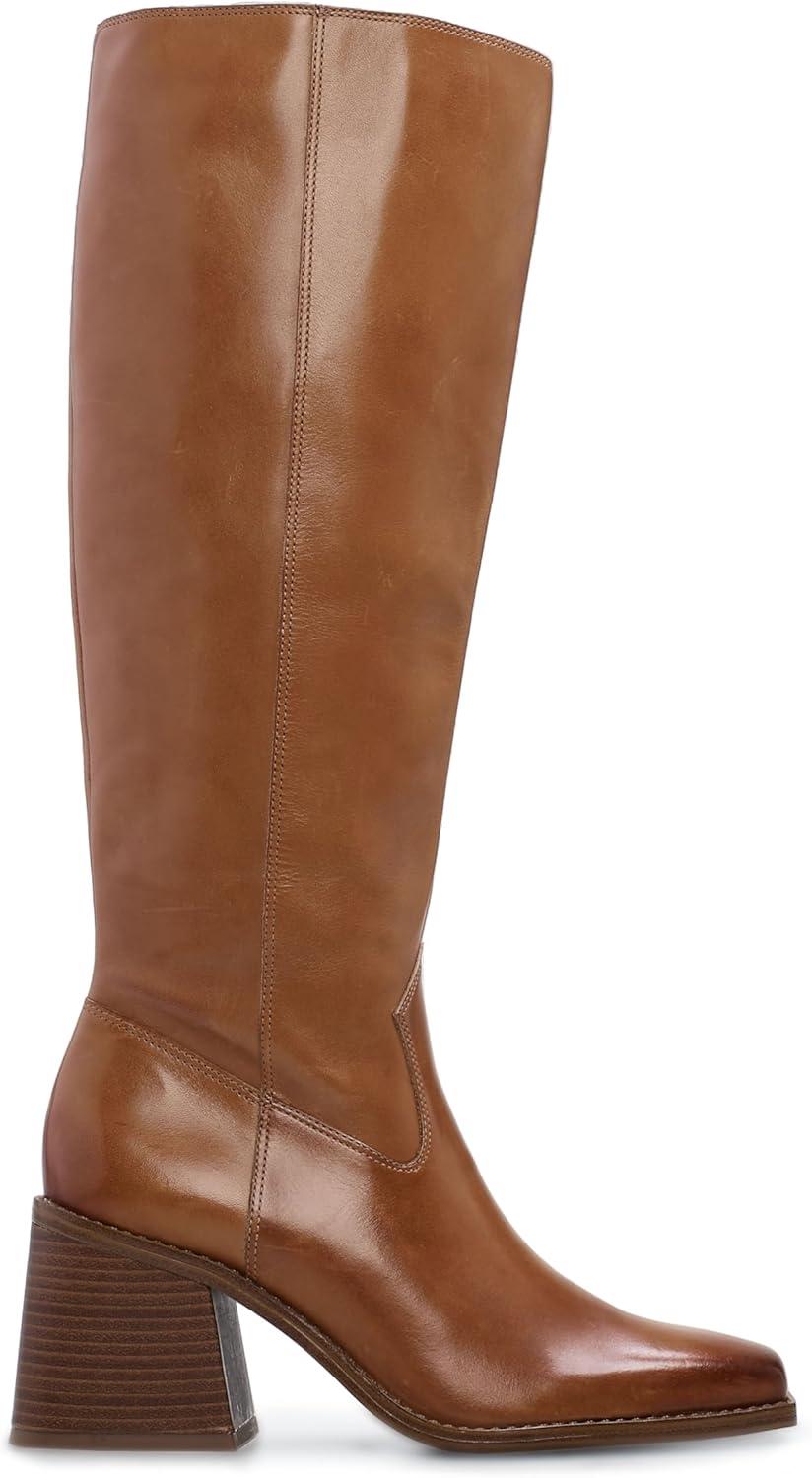 image:imageVince Camuto Womens Sangeti Stacked Heel Knee High Boot FashionGolden Walnut