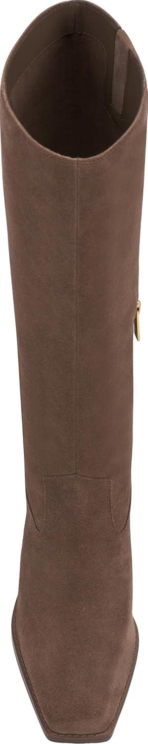 image:imageVince Camuto Womens Sangeti Stacked Heel Knee High Boot FashionToasted Taupe Suede