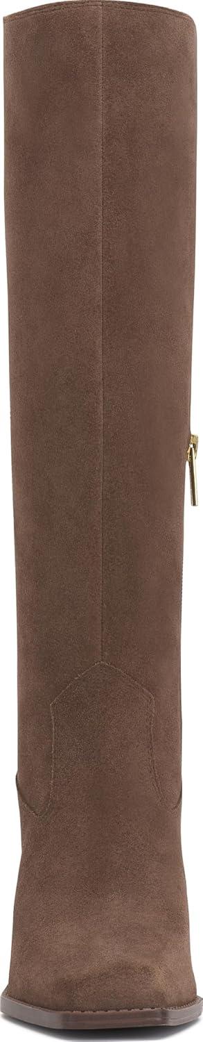 image:imageVince Camuto Womens Sangeti Stacked Heel Knee High Boot FashionToasted Taupe Suede