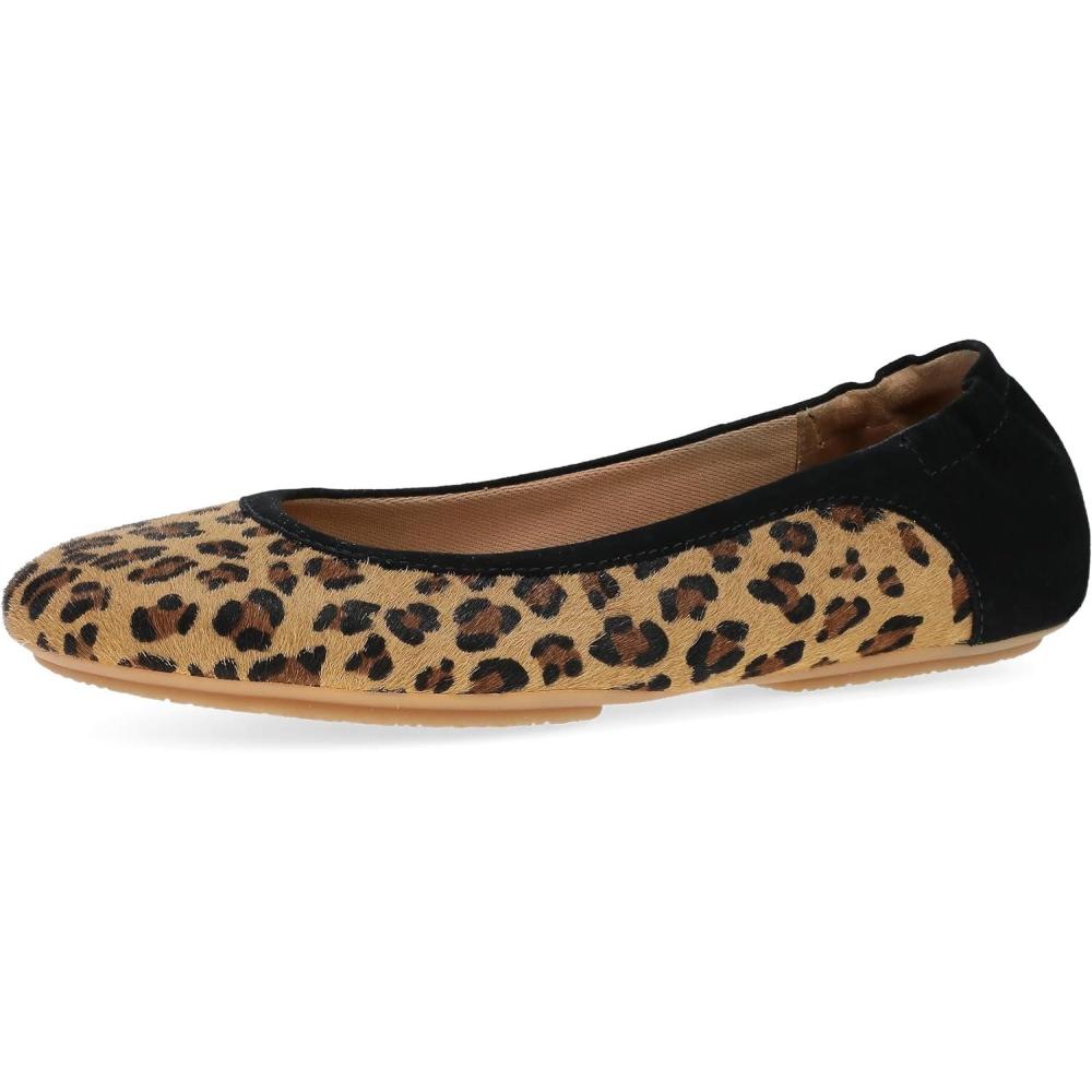 image:imageDansko Madisen Womens LeopardPrint Ballet Flat Hair Calf ampamp Suede SlipOn Shoe with Arch SupportLeopard