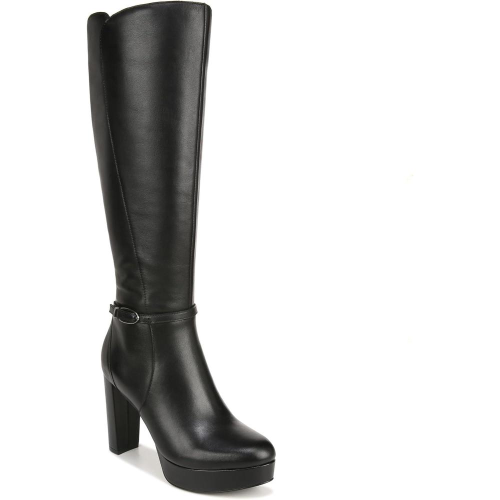 image:imageNaturalizer Womens Fenna Platform Tall Dress Boot Knee HighBlack Leather Wide Calf