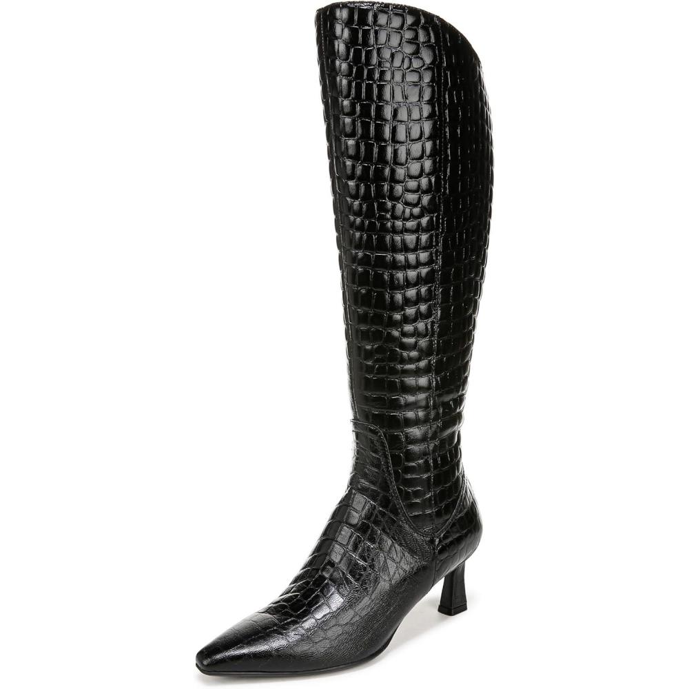 image:imageNaturalizer womens Deesha Pointed Toe Tall BootBlack Croco