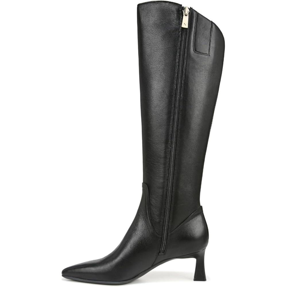image:imageNaturalizer womens Deesha Pointed Toe Tall BootBlack Leather Wide Calf