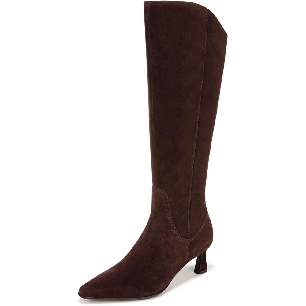 image:imageNaturalizer womens Deesha Pointed Toe Tall BootMahogany Brown Suede