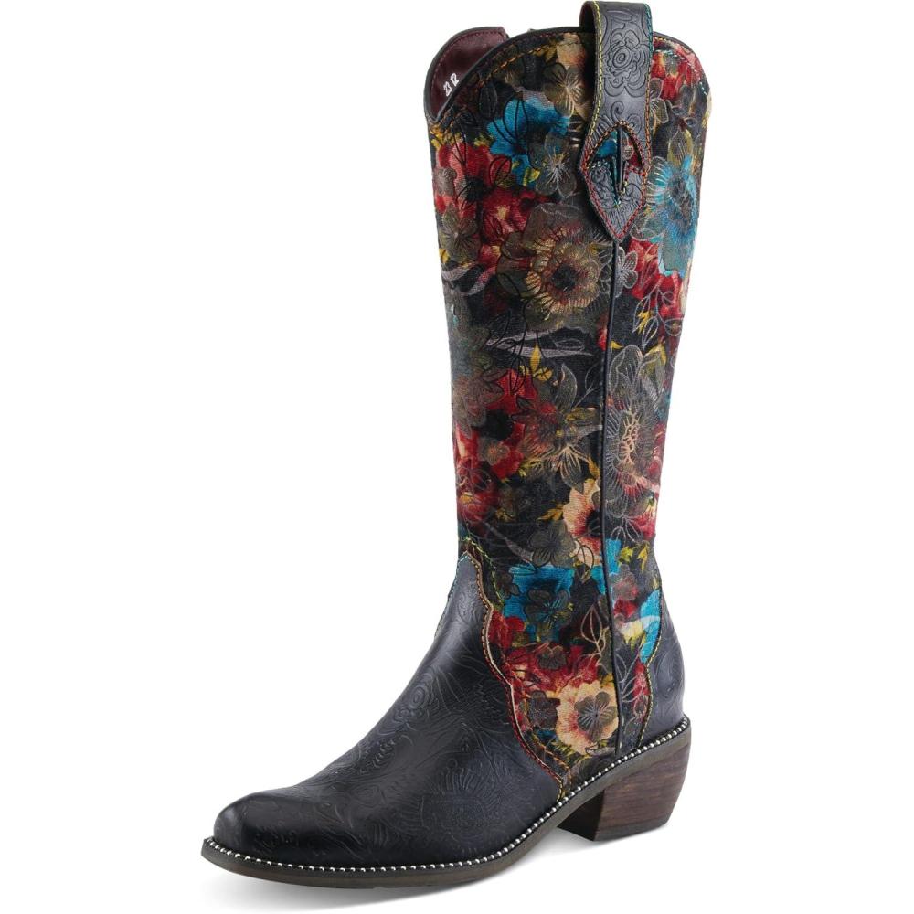 image:imageSpring Step LArtiste Womens Rodeo Queenviv Knee High BootBlack Multi