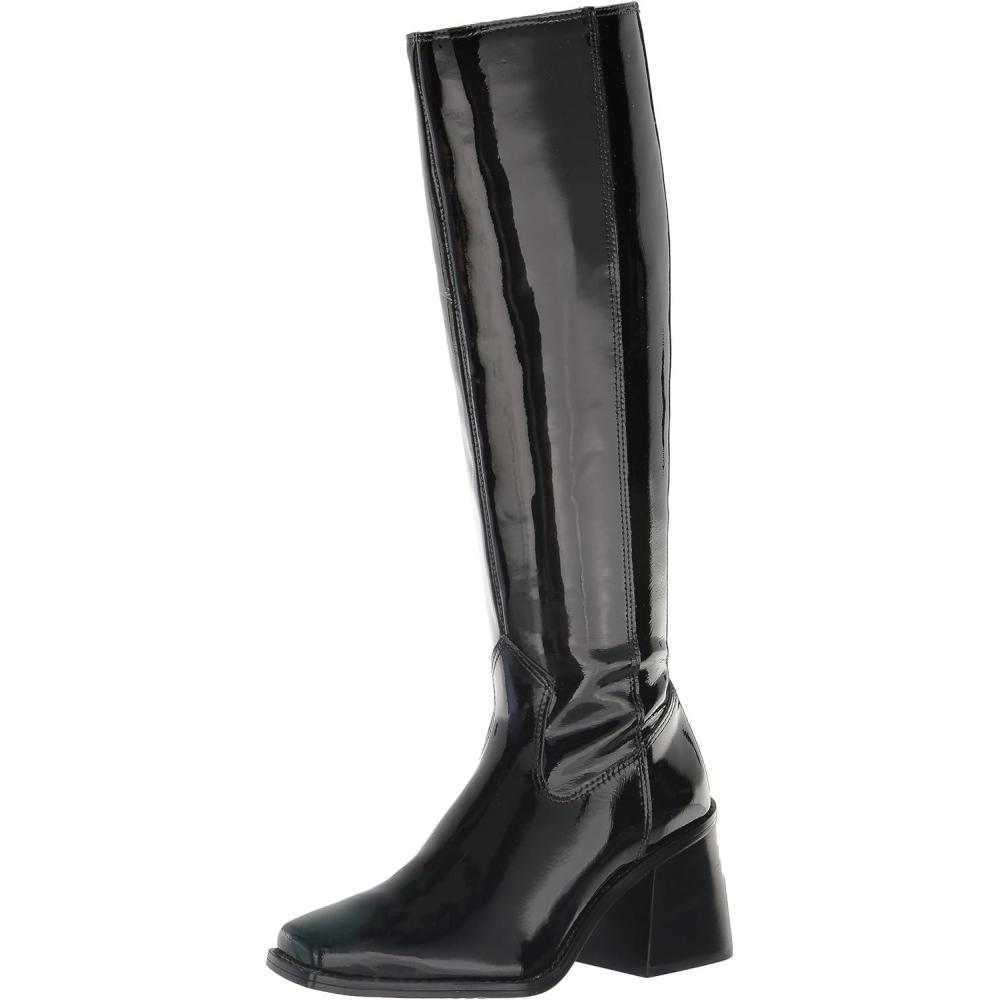 image:imageVince Camuto Womens Sangeti Stacked Heel Knee High Boot FashionBlack Patent