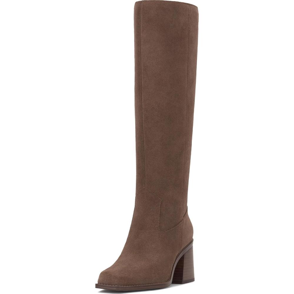 image:imageVince Camuto Womens Sangeti Stacked Heel Knee High Boot FashionToasted Taupe Suede
