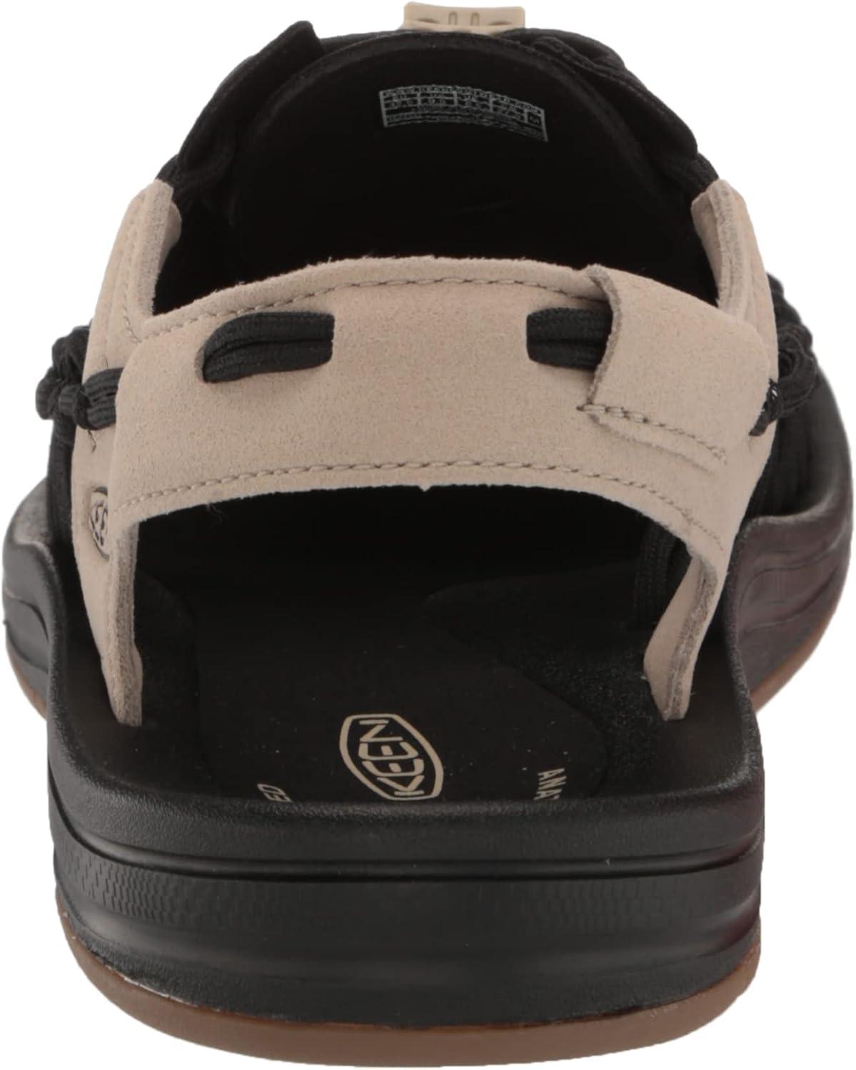 image:imageKEEN mens Uneek Classic Two CordSandalsBlackPlaza Taupe