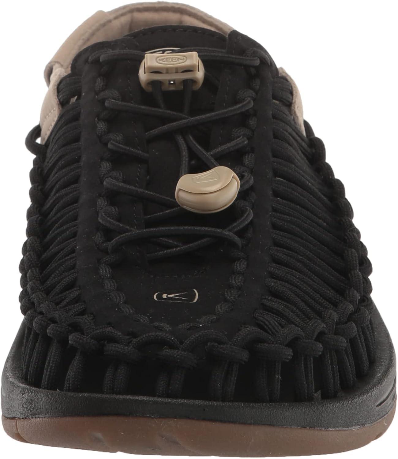 image:imageKEEN mens Uneek Classic Two CordSandalsBlackPlaza Taupe