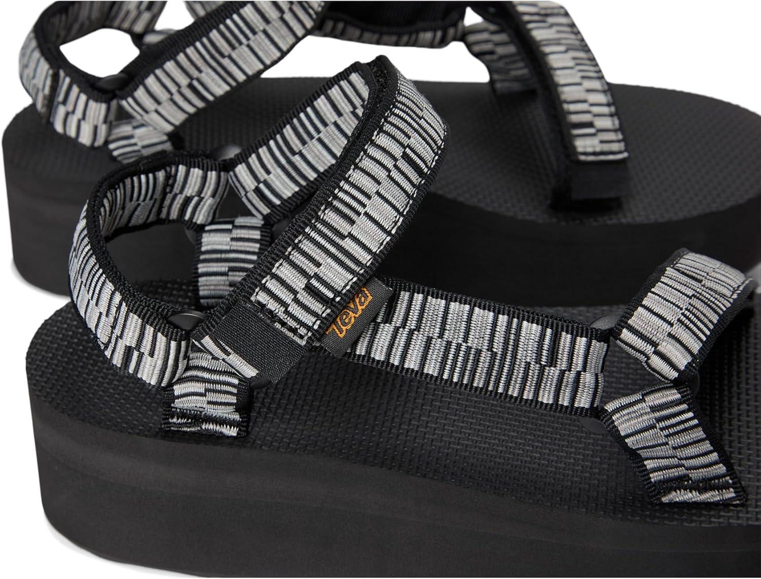 image:imageTeva Womens Flatform Universal SandalDigit BlackWhite