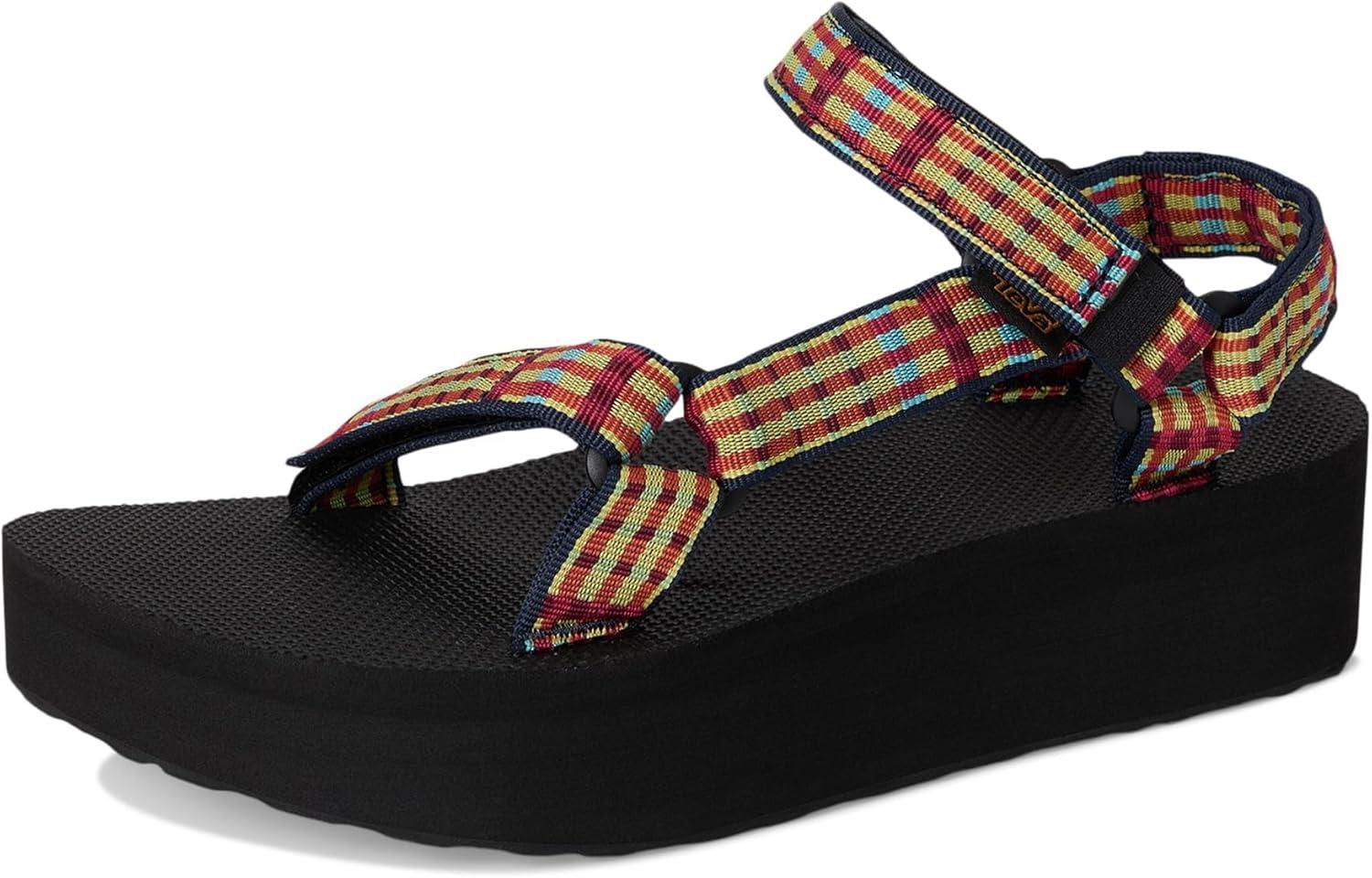 image:imageTeva Womens Flatform Universal SandalModern Check Lemon Drop