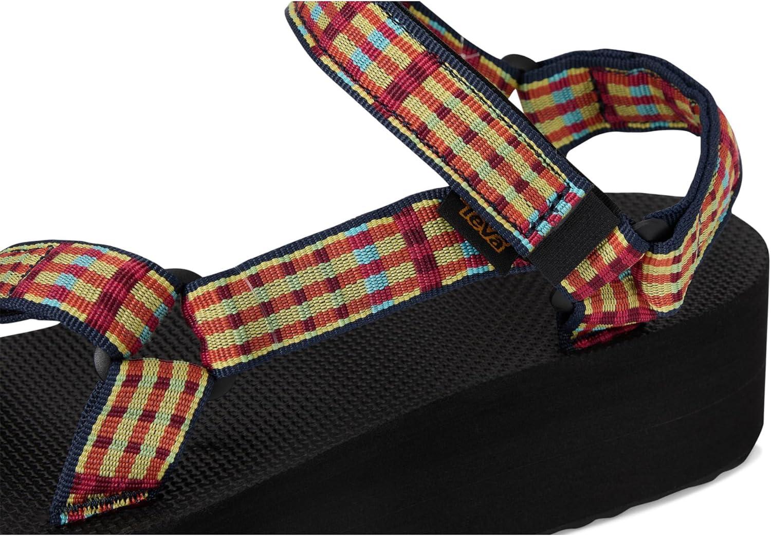 image:imageTeva Womens Flatform Universal SandalModern Check Lemon Drop