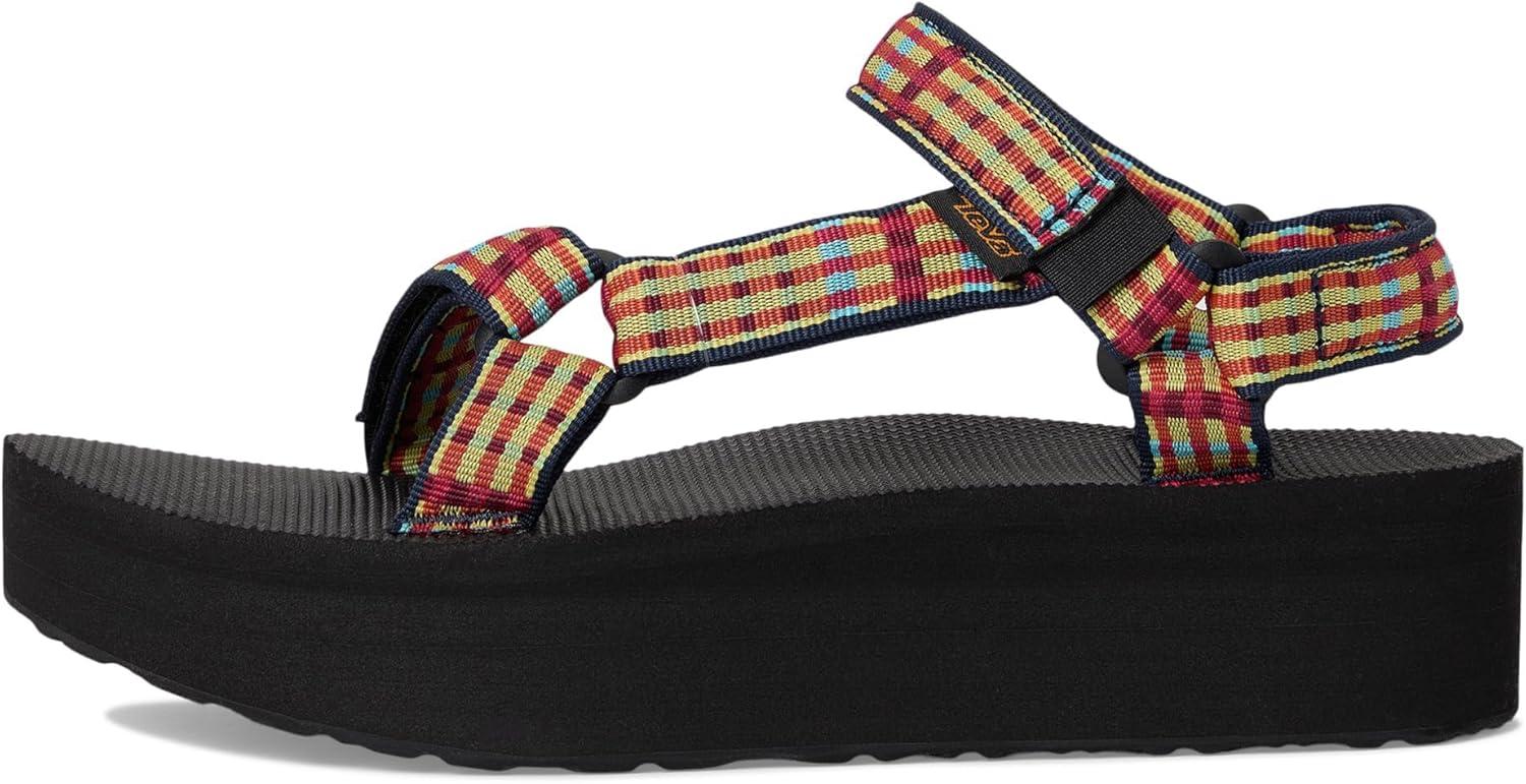 image:imageTeva Womens Flatform Universal SandalModern Check Lemon Drop
