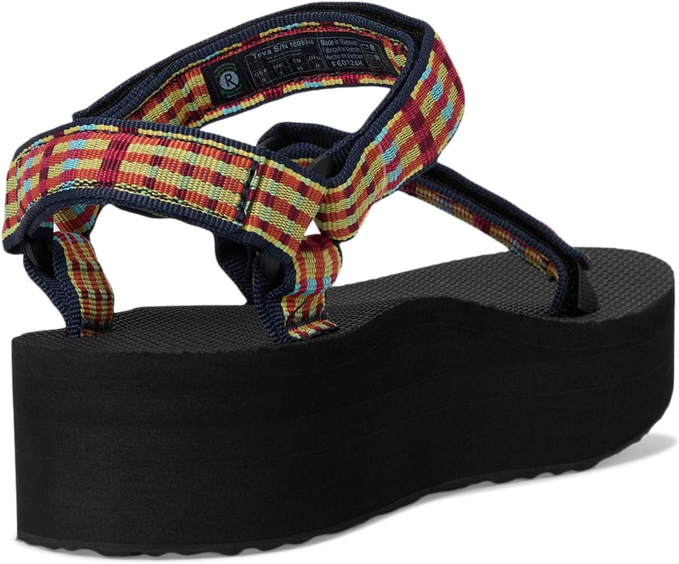 image:imageTeva Womens Flatform Universal SandalModern Check Lemon Drop