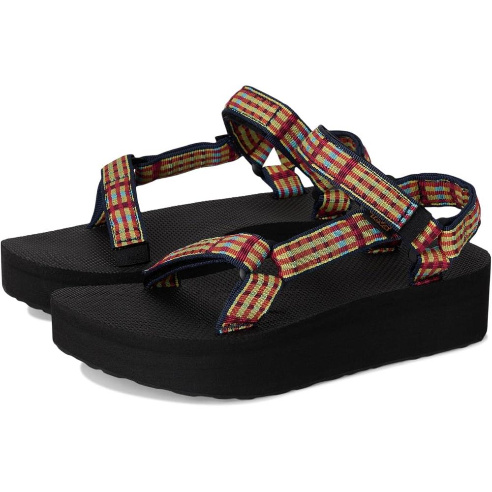 image:imageTeva Womens Flatform Universal SandalModern Check Lemon Drop