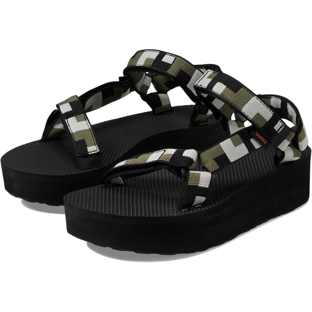 image:imageTeva Womens Flatform Universal SandalRetro Shapes Black