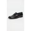 Free People Women’s Blanket Stitch Loafers Contemporary(Black)
